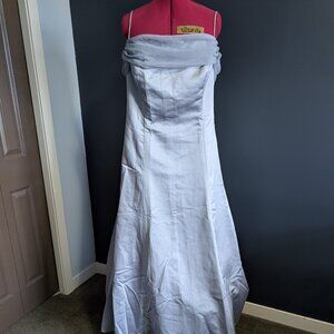 Silver/platinum gown, size 28 (wedding dress store size), worn once